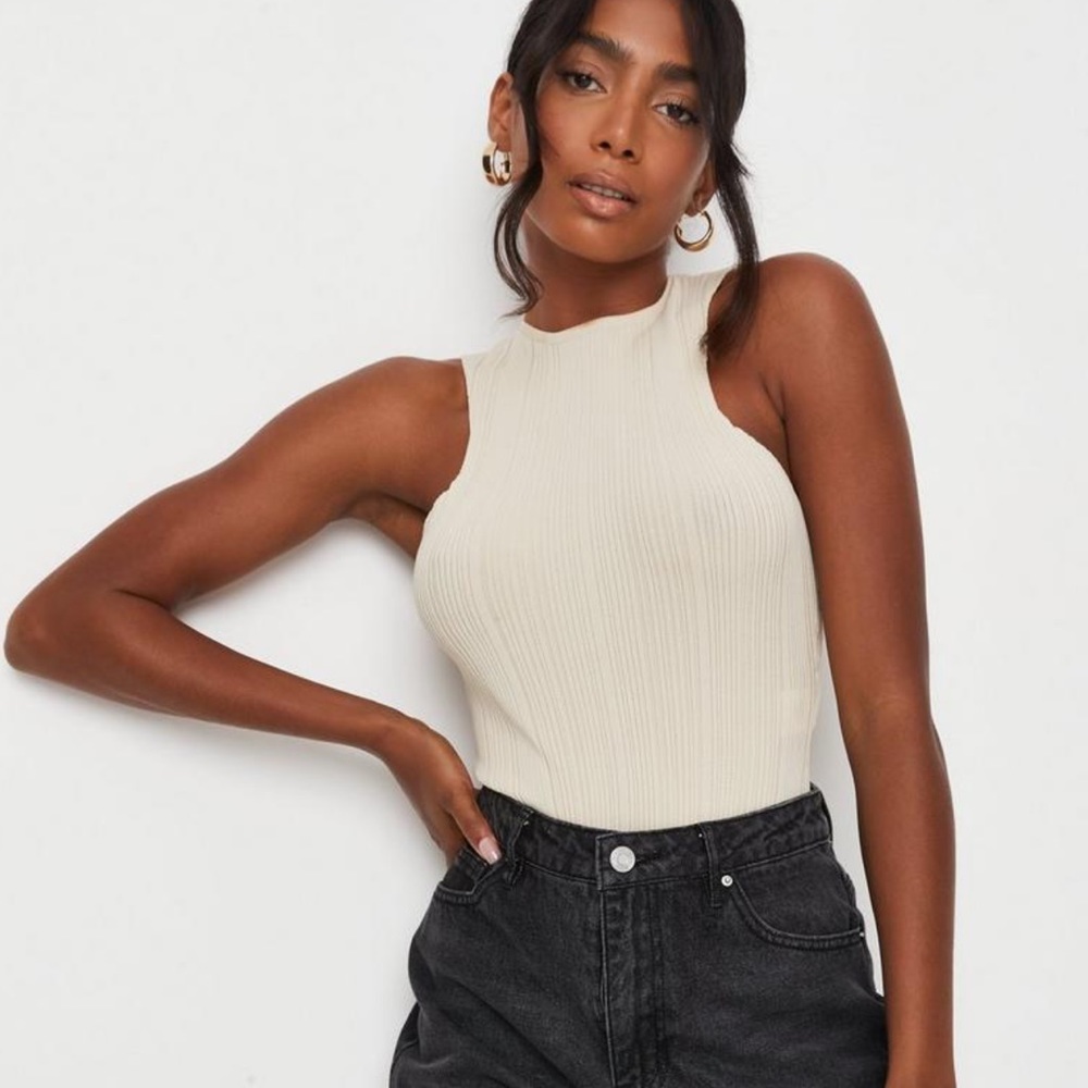 Missguided Cream Bodysuit